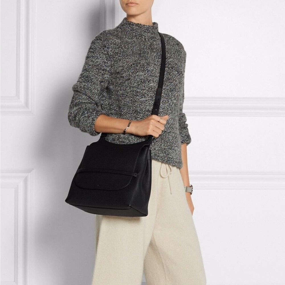 The Row Sideby Shoulder Bag Leather in Dark Brown